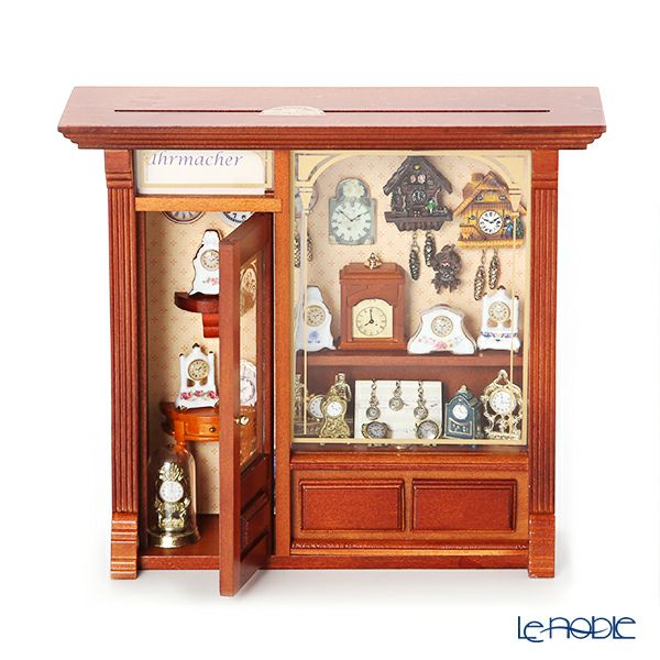 ロイター・ポーセリン ウォッチメーカー ショップ （時計屋） ミニチュア ピクチャーボックス L 102.797／6 LEDライト付