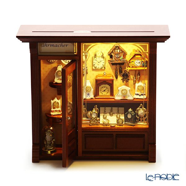 ロイター・ポーセリン ウォッチメーカー ショップ （時計屋） ミニチュア ピクチャーボックス L 102.797／6 LEDライト付