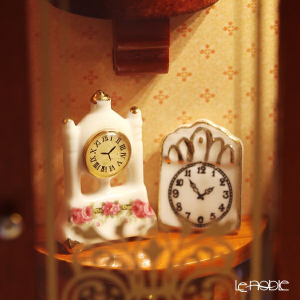 ロイター・ポーセリン ウォッチメーカー ショップ （時計屋） ミニチュア ピクチャーボックス L 102.797／6 LEDライト付