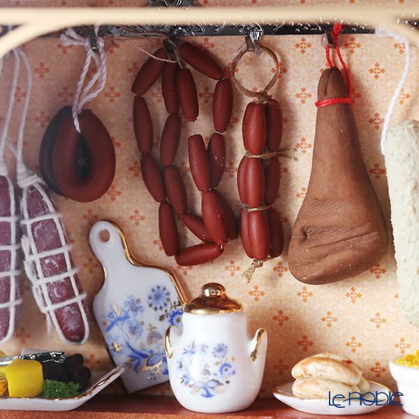 ロイター・ポーセリン ブッチャー ショップ （精肉店） ミニチュア ピクチャーボックス L 102.797／4 ライト付