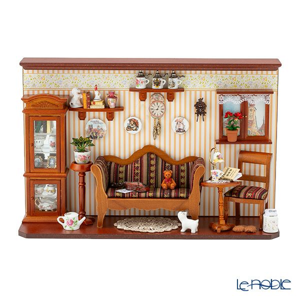 ロイター・ポーセリン リビングルーム 001.820／1 ミニチュア ドールハウス L