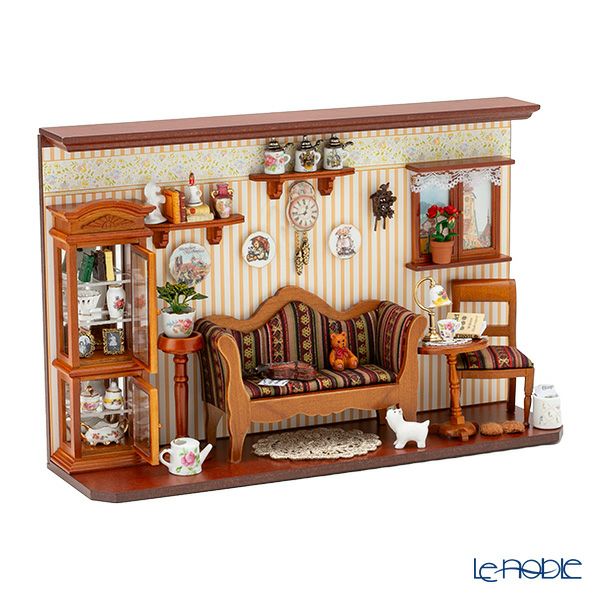 ロイター・ポーセリン リビングルーム 001.820／1 ミニチュア ドールハウス L