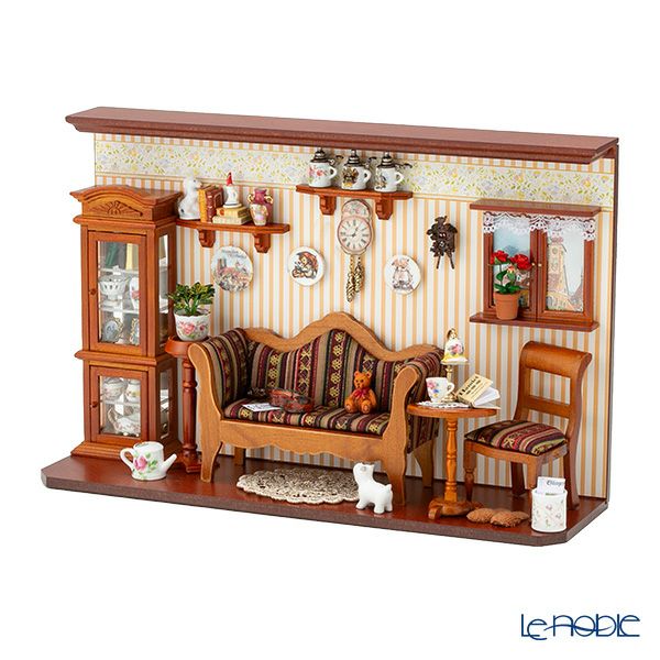 ロイター・ポーセリン リビングルーム 001.820／1 ミニチュア ドールハウス L