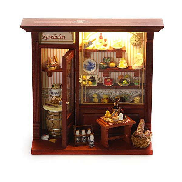 ロイター・ポーセリン チーズ ショップ 102.794／0 ライト付 ミニチュア ドールハウス L