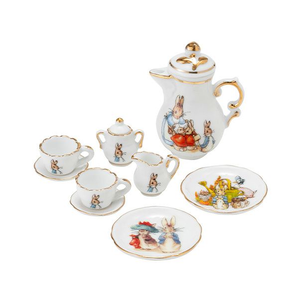  ピーターラビット　ミニチュア　ティーセット ロイター・ポーセリン ビアトリクスポター／ピーターラビット