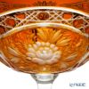 アルンシュタットクリスタル アルンシュタットフラワー ボウル 25cm アンバー（色被せガラス） 31495