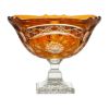 アルンシュタットクリスタル アルンシュタットフラワー ボウル 25cm アンバー（色被せガラス） 31495