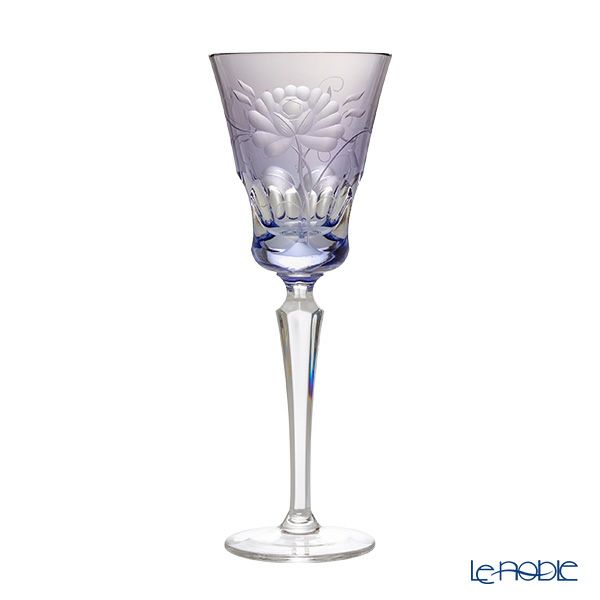 アルンシュタットクリスタル ローズ ワイングラス 270ml ラベンダー（色被せガラス）34518