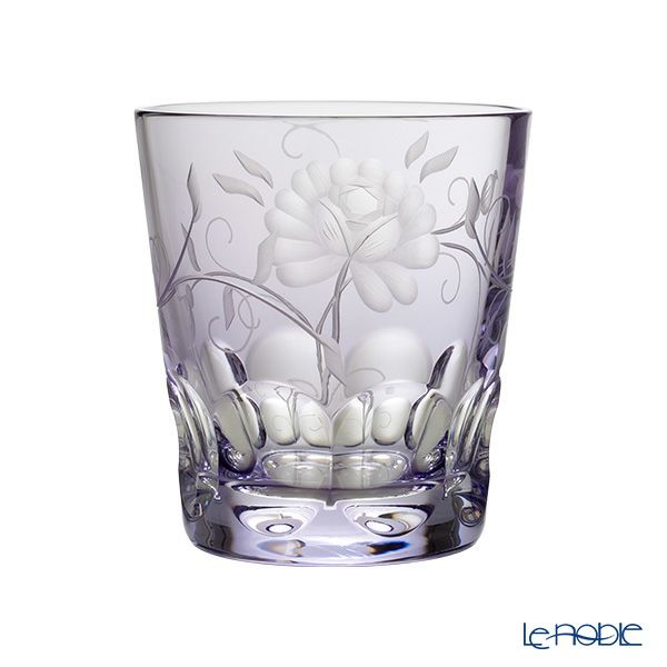 アルンシュタットクリスタル ローズ オールドファッショングラス 270ml ラベンダー （色被せガラス）34522