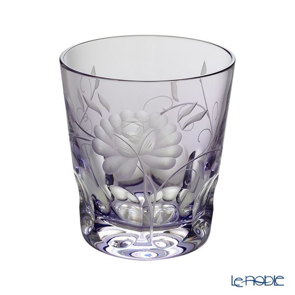 アルンシュタットクリスタル ローズ オールドファッショングラス 270ml ラベンダー （色被せガラス）34522