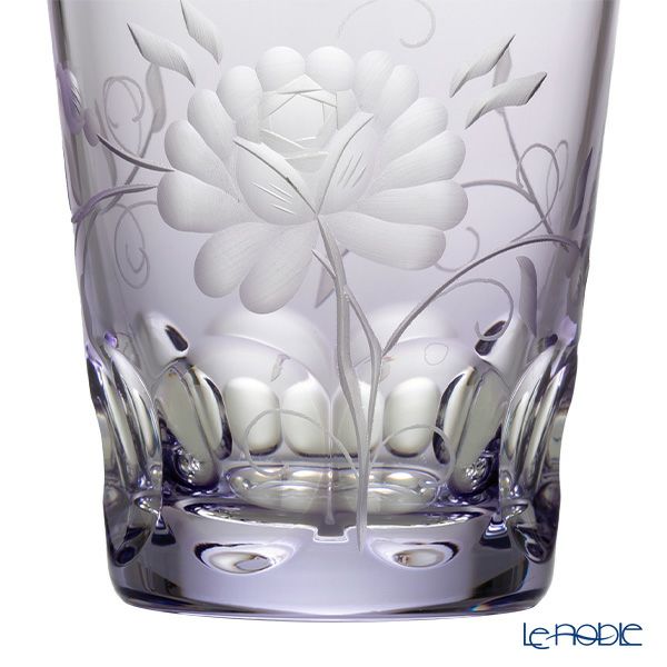 アルンシュタットクリスタル ローズ オールドファッショングラス 270ml ラベンダー （色被せガラス）34522