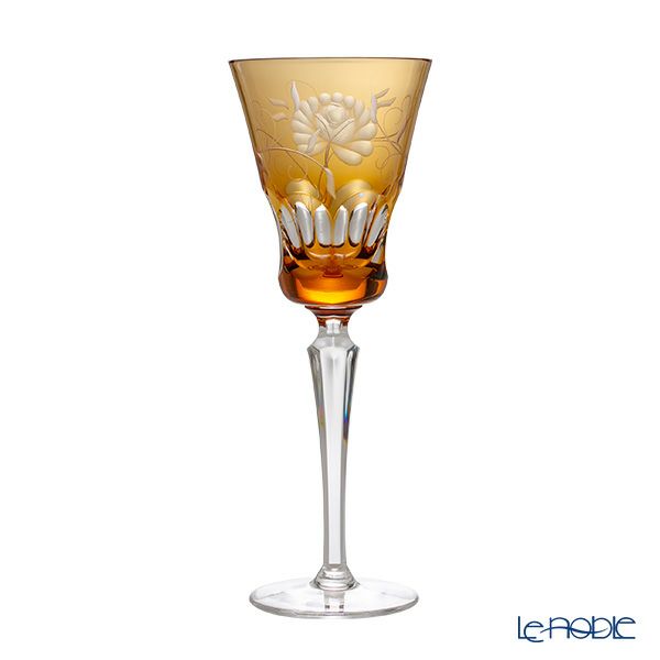 アルンシュタットクリスタル ローズ ワイングラス 270ml アンバー（色被せガラス）35700