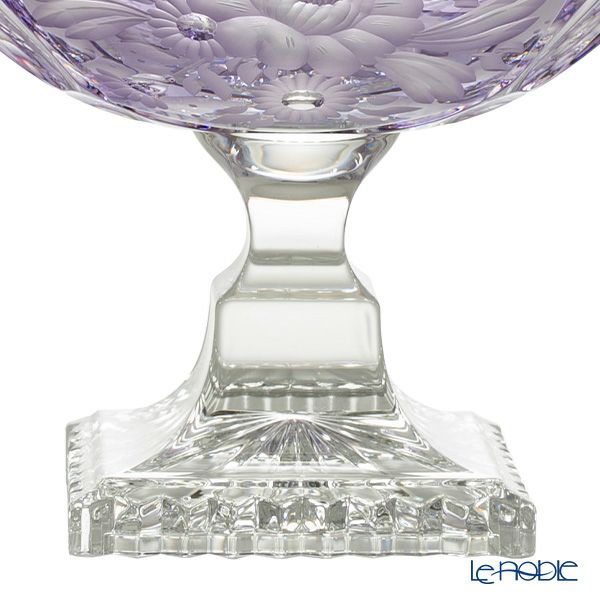 アルンシュタットクリスタル アルンシュタットフラワー ボウル 25cm ラベンダー（色被せガラス）35920