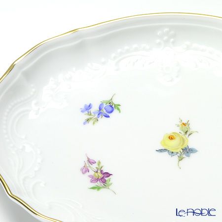 マイセン（Meissen） 散らし小花 010110／53608 オーバルトレイ 16cm