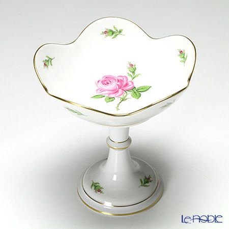 マイセン（Meissen） ピンクのバラ 020110／54721 コンポート 15cm