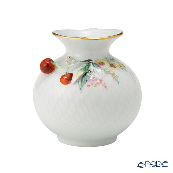 マイセン（Meissen） 波の戯れ 719391／50144 花瓶 チェリー 9cm
