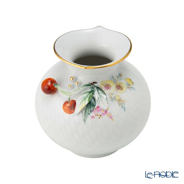 マイセン（Meissen） 波の戯れ 719391／50144 花瓶 チェリー 9cm