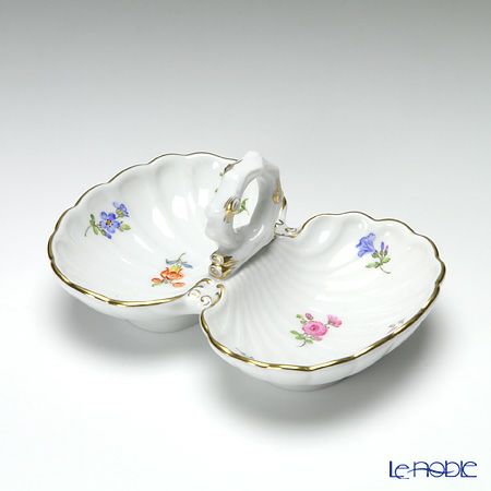 マイセン（Meissen） 散らし小花 010110／00204 薬味／レモン入れ H5cm／L11.5cm