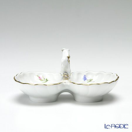マイセン（Meissen） 散らし小花 010110／00204 薬味／レモン入れ H5cm／L11.5cm