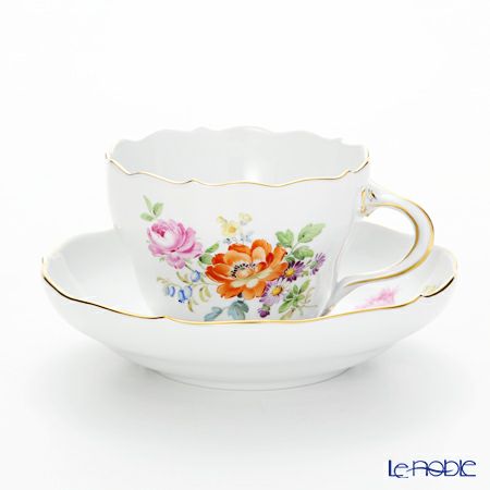 マイセン（Meissen） フラワーブーケ 220110／00582 コーヒーカップ＆ソーサー 200ml