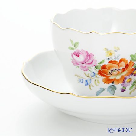マイセン（Meissen） フラワーブーケ 220110／00582 コーヒーカップ＆ソーサー 200ml