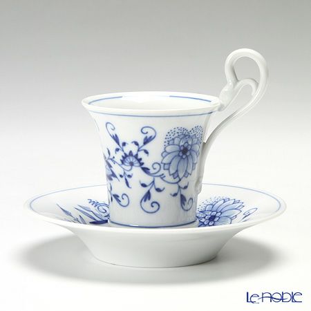 マイセン（Meissen） ブルーオニオン 800101／13581 ロングカップ＆ソーサー 10.5cm／90ml