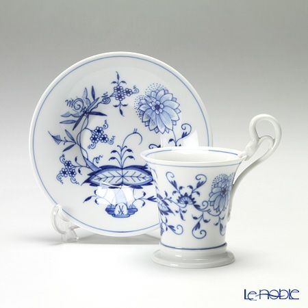 マイセン（Meissen） ブルーオニオン 800101／13581 ロングカップ＆ソーサー 10.5cm／90ml