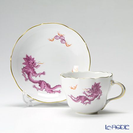 マイセン（Meissen） ドラゴン パープル 332410／00582 コーヒーカップ＆ソーサー 200ml