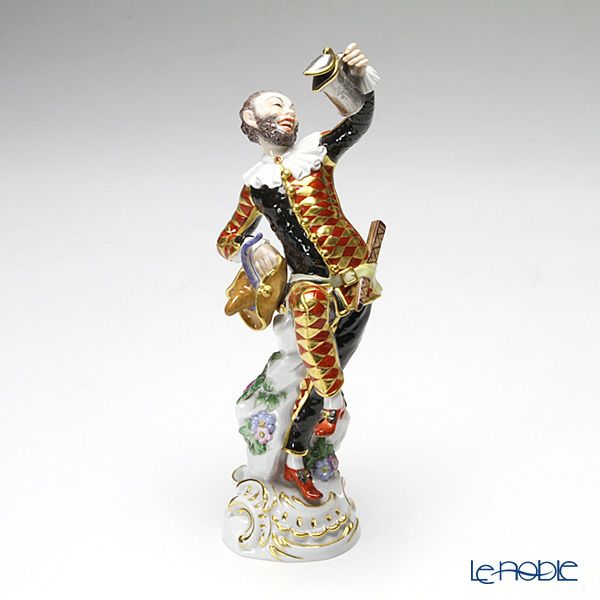 マイセン（Meissen） マイセン人形 900300／64551 ジョッキを掲げるアルルカン