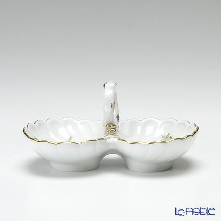 マイセン（Meissen） ピンクのバラ 020110／00204 薬味／レモン入れ H5cm／L11.5cm