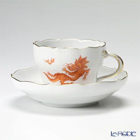 マイセン（Meissen） ドラゴン レッド 332510／00582 コーヒーカップ＆ソーサー 200ml