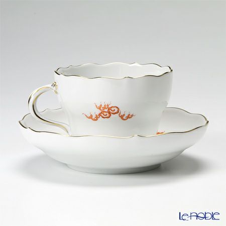 マイセン（Meissen） ドラゴン レッド 332510／00582 コーヒーカップ＆ソーサー 200ml