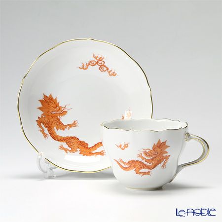 マイセン（Meissen） ドラゴン レッド 332510／00582 コーヒーカップ＆ソーサー 200ml