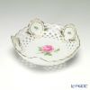 マイセン（Meissen） ピンクのバラ 020192／54880 メッシュ飾り皿 18cm