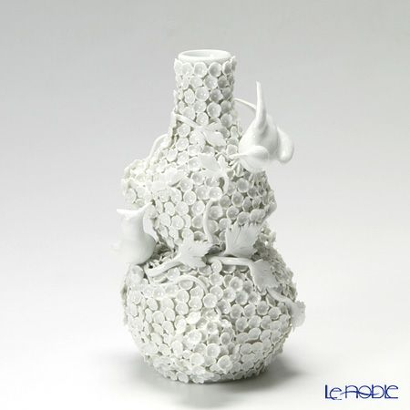 マイセン（Meissen） スノーボール ホワイト 000001／82322 ベース（花瓶） 18cm