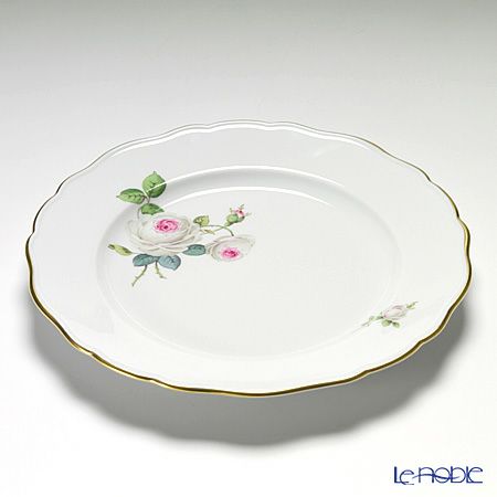 マイセン（Meissen） ホワイトローズ 029510／00479 プレート 28.5cm