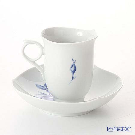 マイセン（Meissen） 青いバラ Aquatinta-Rose 750501／28582 コーヒーカップ＆ソーサー 180ml