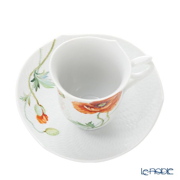 マイセン（Meissen） ワイルドポピー コーヒーカップ＆ソーサー 180ml 615201／29582