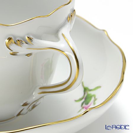 マイセン（Meissen） ホワイトローズ 029510／00580 モカカップ＆ソーサー