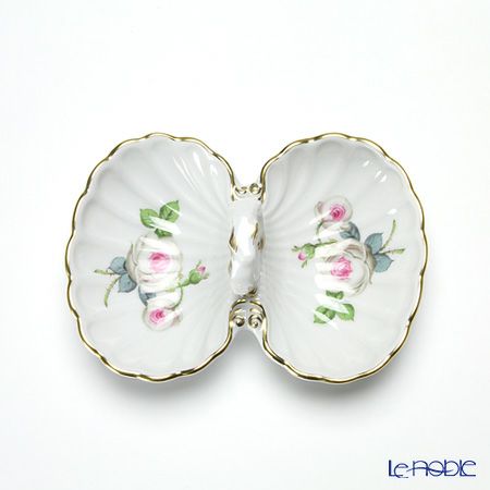 マイセン（Meissen） ホワイトローズ 029510／00204 薬味／レモン入れ H5cm／L11.5cm