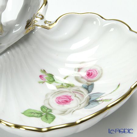 マイセン（Meissen） ホワイトローズ 029510／00204 薬味／レモン入れ H5cm／L11.5cm
