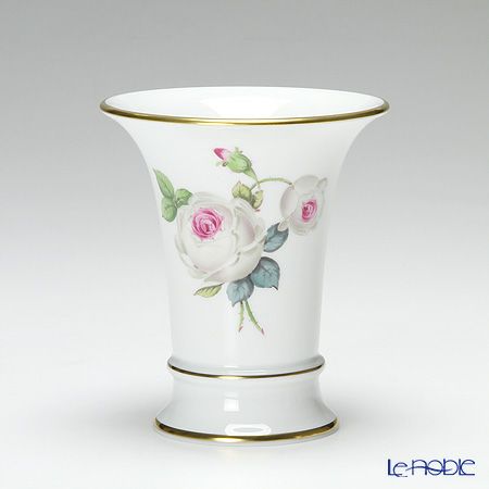 マイセン（Meissen） ホワイトローズ 029510／50033 花瓶 10.5cm