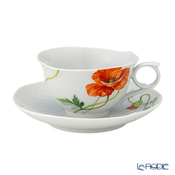 マイセン（Meissen） ワイルドポピー 615201／29633 ティーカップ＆ソーサー