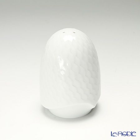 マイセン（Meissen） 波の戯れホワイト 000001／29m03 ソルトシェイカー 7cm