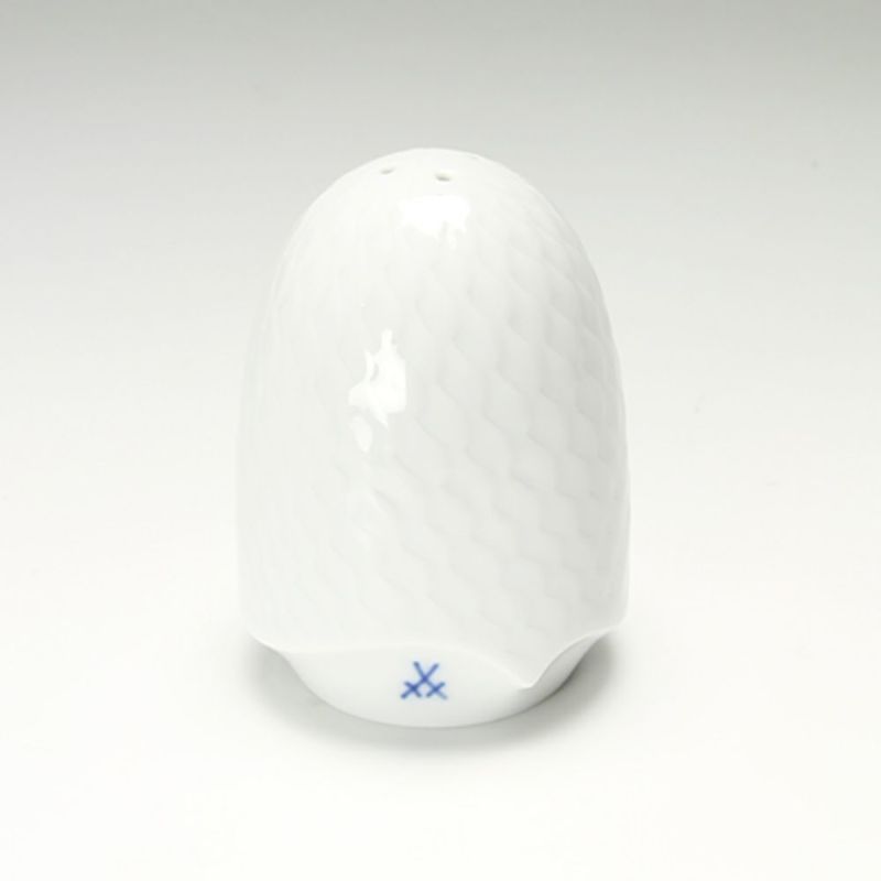 マイセン（Meissen） 波の戯れホワイト 000001／29m03 ソルトシェイカー 7cm