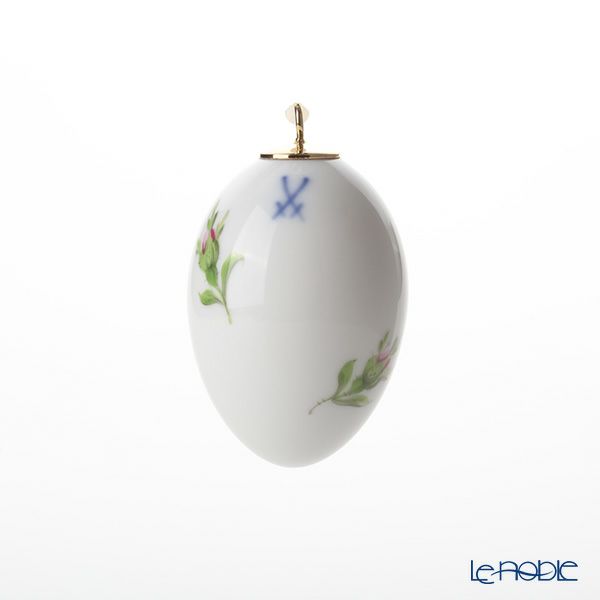 マイセン（Meissen） ピンクのバラ 020101／55M03 イースターエッグ 4.5cm