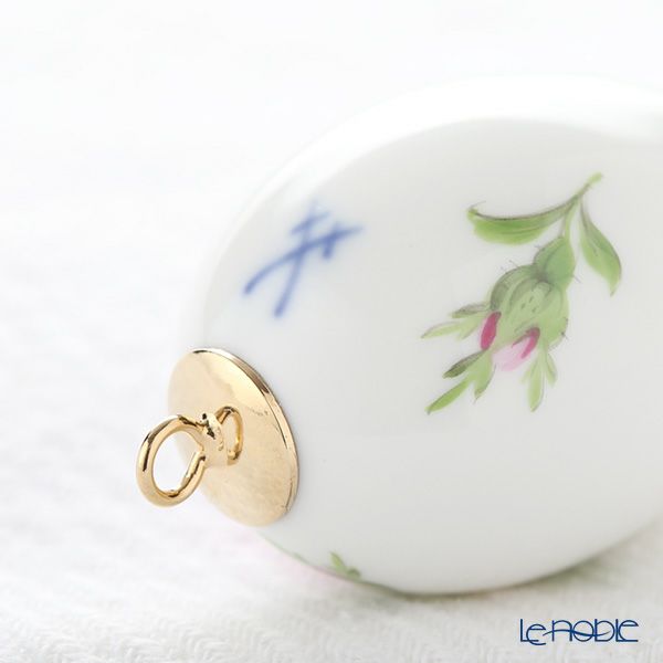 マイセン（Meissen） ピンクのバラ 020101／55M03 イースターエッグ 4.5cm