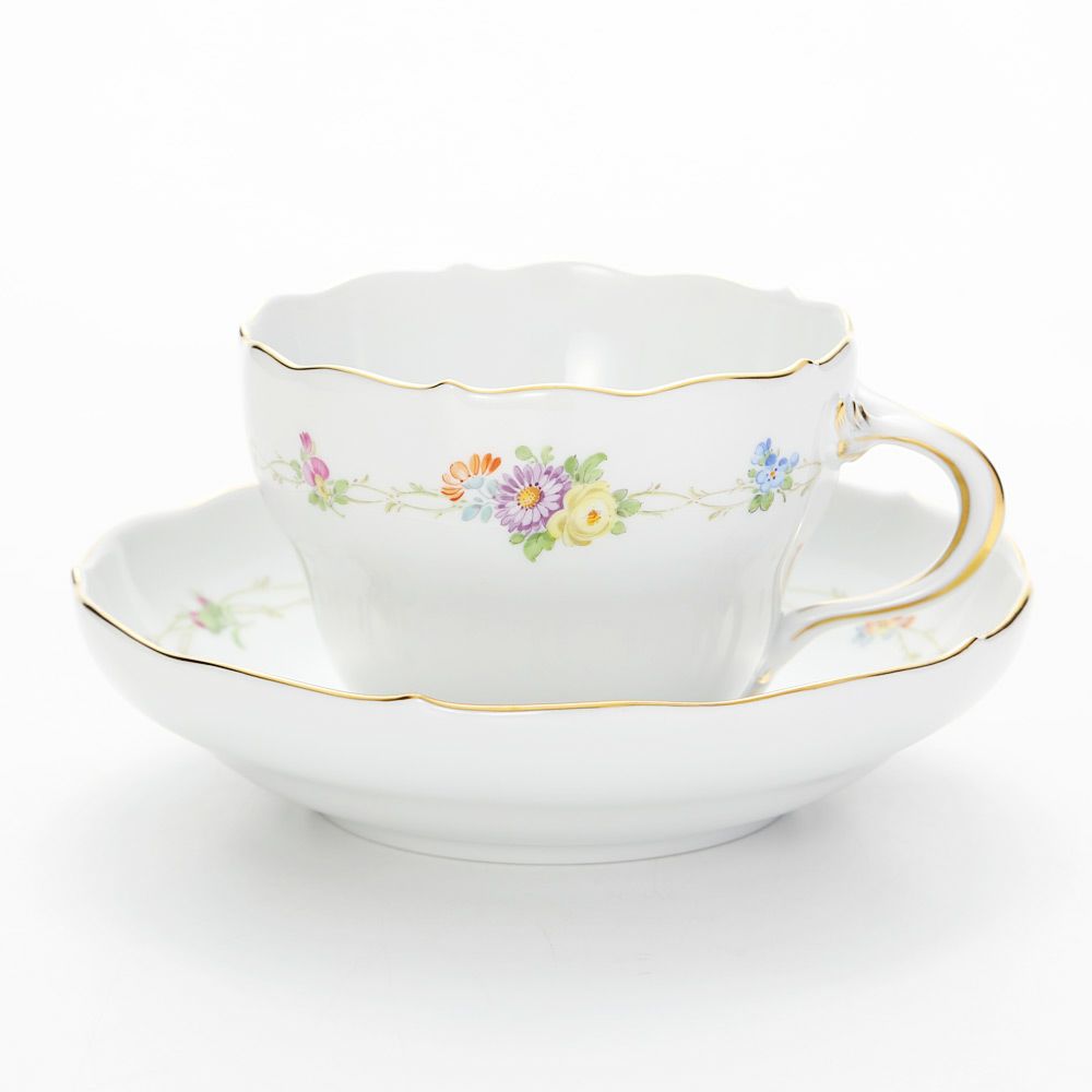 マイセン（Meissen） フラワーガーランド 229010／00582 コーヒーカップ＆ソーサー 200ml