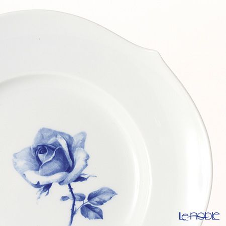 マイセン（Meissen） 青いバラ Aquatinta-Rose 750501／28470 プレート 19cm