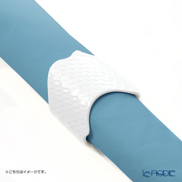 マイセン（Meissen） 波の戯れホワイト 000001／29189 ナプキンリング